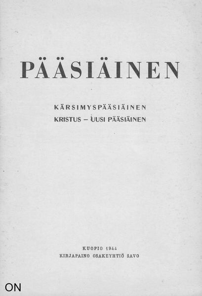 Tiedosto:Paasiainen kansi.jpg